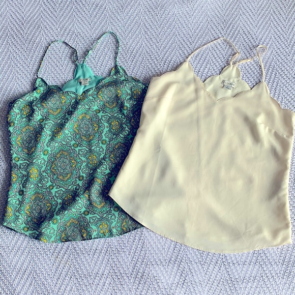 J. Crew Scalloped Cami Tops - Picture 1 of 9